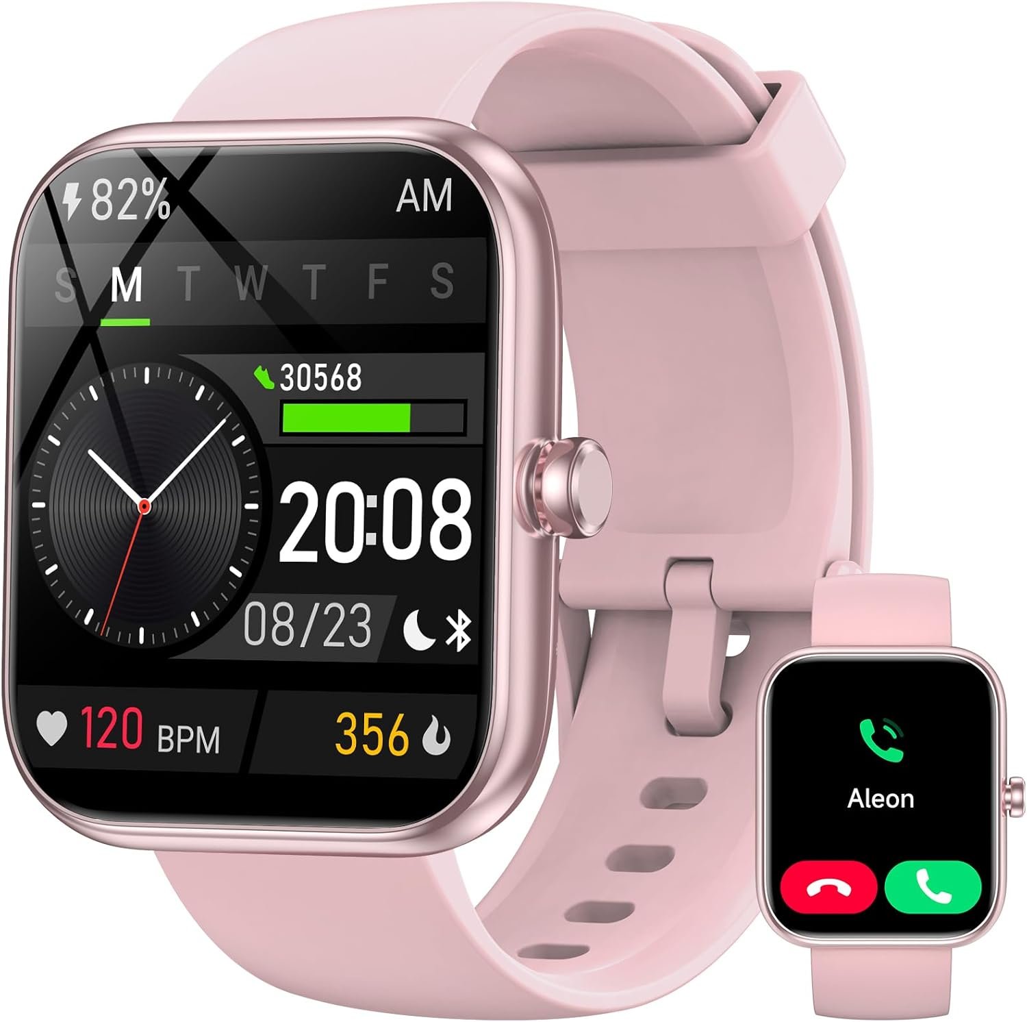1.83″ HD Smart Watch with Alexa Built-in‌, Fitness Tracker Compatible with iOS/Android Pink