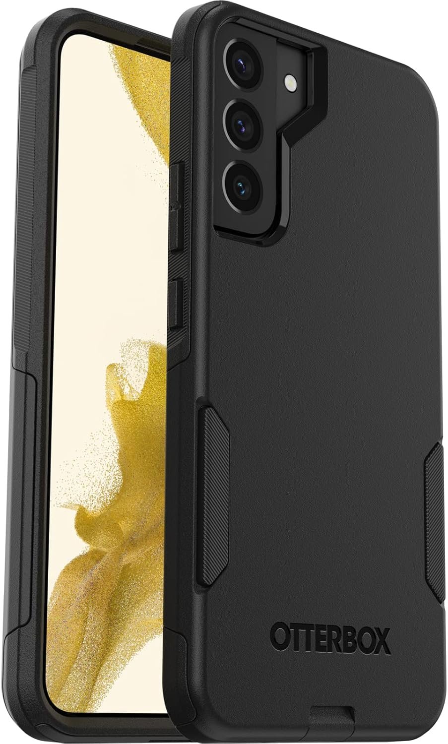 OtterBox Galaxy S22+ Commuter Series Case – BLACK, slim & tough, pocket-friendly, with port protection