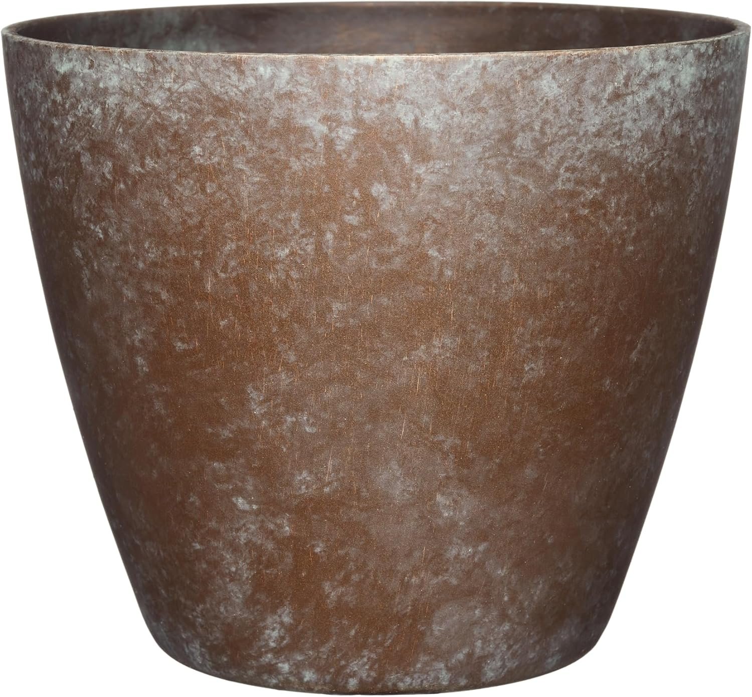 Classic Home and Garden Vogue Planter Pots w/Pottery Quality Finish – Modern Indoor & Outdoor Flower Pots – UV-Resistant Porch Planters – Decorative Pot for Flowers & Herbs (8” Weathered Copper)
