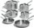 Made In Cookware – 10 Piece Stainless Steel Pot and Pan Set – 5 Ply Clad – Includes Stainless Steel Frying Pans, Saucepans, Saucier and Stock Pot W/Lid – Professional Cookware – Crafted in Italy