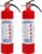 2 Pack ABC Dry Chemical Fire Extinguishers, 2.5 lb 1A:10B:C Rating for Home, Car, Boat, Quick Release Handle, Compact & Portable Dry Powder Extinguisher