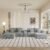 KEIKI 150″ U-Shaped Oversized Corduroy Modular Sectional Sofa with 2 Ottomans and Multi Functional Console, 6-Seater Upholstered Couch with USB and 2 Cup Holder, Easy Assembly, for Living Room, Grey